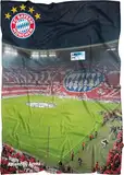 FC Bayern München Große Decke Allianz Arena 150 x 200cm Fußball FCB Deutscher Rekord-Meister Mia san Mia Champions League Bundesliga weiche Kuscheldecke Wohndecke Fleecedecke Pass. zur Bettwäsche