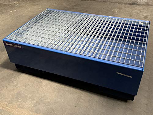 PROMAT - Auffangwanne 120x80x36 cm enzianblau für 2x 200L Fässer - AW 062