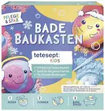 tetesept Kids Badebaukasten 1 Stück – DIY Bastelset für 3 bunte Badekugeln – Sprudelbälle zum Selberbasteln oder zum Verschenken für Kinder ab 5 Jahren