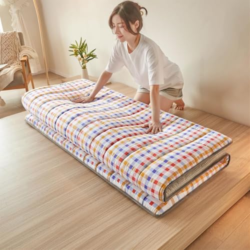Faltbare, rutschfeste Futon-Matratze, japanischer Stil, zusammenklappbar, minimalistisches Design (180 x 190 cm)
