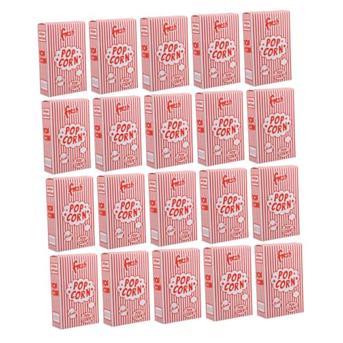 Holibanna 25 Stück Popcornboxen aus Papier Kleine Popcornbehälter mit Dekorativem für Partys Kinovorführungen und Snackverpackungen