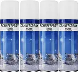 My-goodbuy24 4er Set Kunstschnee - Spraydose 150ml mit Dekoschnee - Schneespray zum Dekorieren zu Weihnachten - Fensterspray Spühschnee - Künstlicher Schnee für die Fenster