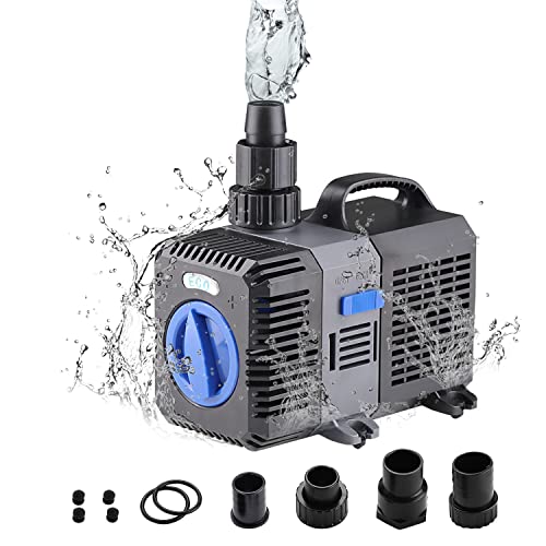 EXLECO Super Eco Teichpumpe Filterpumpe 3000L/H 10Watt Energiespar Wasserpumpe Koiteich Bachlaufpumpe CTP-2800