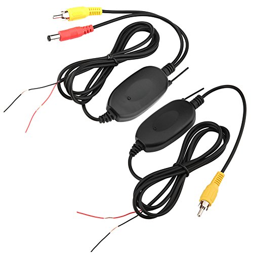 WiFi Auto Sender Empfänger,Richer-R 2.4GHz WiFi Transmitter Empfänger Video Wireless Sender,Kabellos Empfänger Auto Kamera Wireless Modul für Rückfahrkamera Kleinlastwagen PKW(AV Schnittstelle)