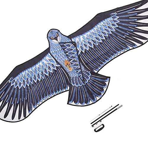 THE TWIDDLERS Großer Vogel Flugdrachen XXL, Einleiner (185x82cm) für Kinder & Erwachsene - Outdoor Spiel - Stabil & Einfach Aufzubauen