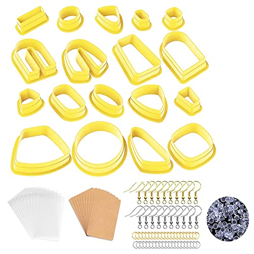 Aiwjeakh 118 StüCke Polymer Lehm Kunststoffherstellung Ohrring Schmuck DIY Form mit Aufbewahrungskarton