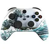 eXtremeRate Front Gehäuse Case für Xbox Series X&S Controller, Vorderseite Hülle faceplate Cover Skin Shell Zubehör für Xbox Core Controller(Welle)-Kein Controller