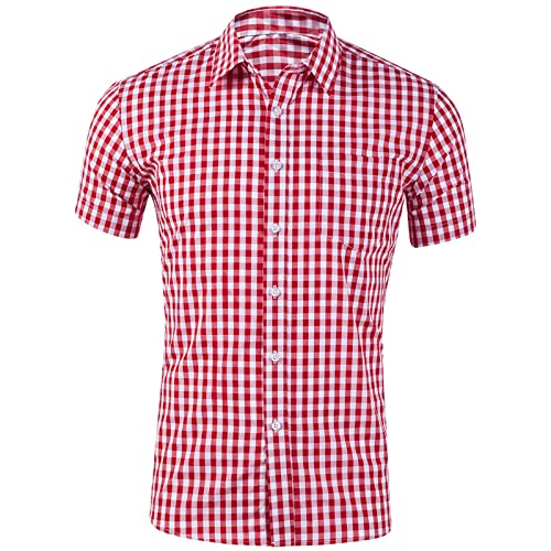 rotes flanellhemd Herren Elegante Hemden für Herren Kurzarm Herren Hemden kariert Hemden Herren Langarm schwarz Baumwolle Hemden für männer Trachtenhemd Herren weiß Stockerpoint