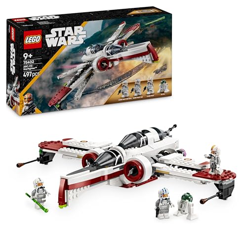 LEGO Star Wars 75402 ARC-170 Starfighter Spielzeug mit 4 Minifiguren inkl. Klon-Piloten und R4-P44 Droide, Sammlerstück, Geschenk für Fans von Die Rache der Sith und Jungen und Mädchen ab 9 Jahren