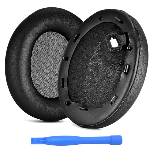 MMOBIEL Ersatz Ohrpolster für Sony WH-1000XM4 Noise Cancelling Kopfhörer Protein PU Kopfhörer Ohrpolster – Kopfhörer Ersatzpolster - Schwarz