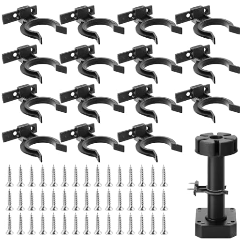 Küchensockel Befestigung Clips, 15 Stück Küchen Sockel Clips mit 45 Schrauben, Robuste Sockelleisten Halterungen für Küchensockel, Kickboard Befestigungsclips für 32-42mm Küchenfüße