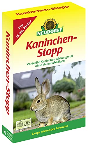 Neudorff Kaninchen-Stopp – Vertreibt Kaninchen effektiv und verhindert Unterhöhlungen von Terrassen, Wegen und Mauern, 1 kg