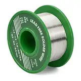 50gx0,6mm Lötzinn Bleifreier Lot Bleifreier Lötdraht mit Kolophoniumkern Elektronik Lötzinn mit Flussmittel Solder Draht zum Schweißen Elektronischen Elektrischen DIY Reparatur Sn99,3% Cu0,7%