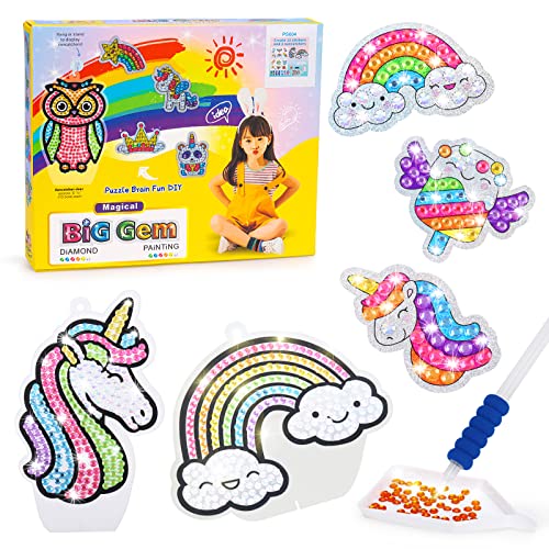 Einhorn Geschenke Für Mädchen Diamant Painting Sticker Diamond Painting Bilder Kinder Spielzeug Geschenke Mädchen Spielzeug Ab 4 5 6 7 8 10 Jahre Mädchen