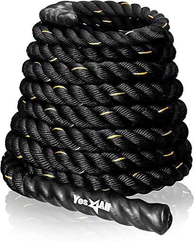 Yes4All Unisex Yes4All Unisex WE3N Battle Poly Dacron Workout 3 8 cm 9 1 m L nge bungsseil m, 3,81cm, 914cm EU