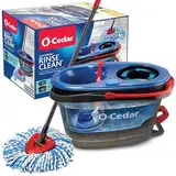 O-Cedar EasyWring RinseClean Mikrofaser-Wischmopp und Eimer, Bodenreinigungssystem, grau