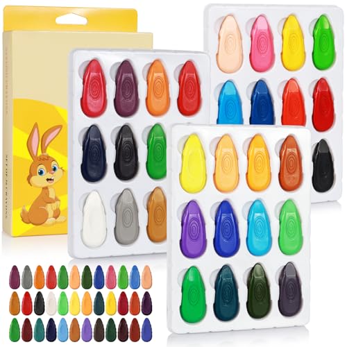 Nadinsta 36 Farben Wassertropfen Wachsmalstifte, Wasserfeste Buntstifte, Leicht zu Halten Malstifte DIY Malerei Stifte, malstifte für Schule Kunst Graffiti Malzubehör