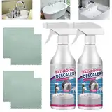 Bathroom Descaler Spray, Bathroom Descaler Foam, Stubborn Stains Cleaner, Multipurpose Bathroom Foam Cleaner, Limescale Cleaner Shower, Descaler Bathroom,Powerful Descaling Cleaning Agent(２Stück)