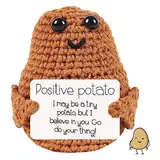 Maxee Positive Potato Pocket Hug Plüsch, Creative Knitted Wool Potato Doll, Geschenke für Frauen Freund, Mutmacher Geschenk, Geburtstagsgeschenk, Christmas Decoration Gift, Geschenke für Patienten