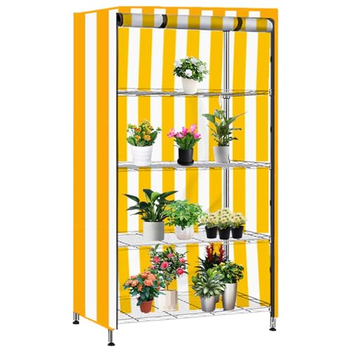 Keyubria wasserdichte Regalabdeckung, Staubschutzhülle Regals, Regalabdeckung aus Metalldraht, Schutzhülle für Regale, Abdeckung aus wasserdichtem 210D Oxford-Stoff für Lagerregale91x45 x182cm
