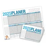 itenga Urlaubsplaner Wandkalender DIN A2 (59,4 x 42,0 cm) 250g/m² Personalplaner, gefalzt (2025)