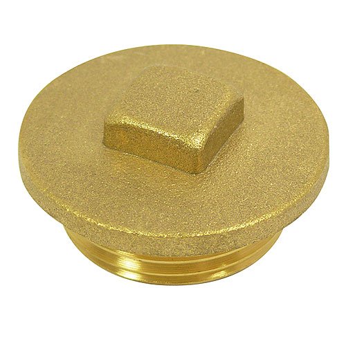 Yacht Steel Endkappe mit Außengewinde 1/2" Messing