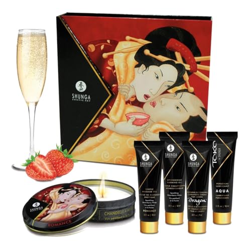 Shunga Sekt Jane SecretSet Erdbeere, Rot, 1 stück