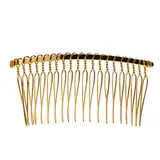 20 Zähne Braut Haarspange Kämme Metalldraht Haarkämme Hochzeit Schleier Seitenkamm DIY Haarspange Zubehör für Mädchen Frauen Haarentspanner für lockiges Haar
