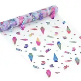 Tischläufer für Einschulung Schuleinführung Schulanfang Deko, Tischband mit Zuckertüten 123 ABC Motiv Schule 600 cm x 29 cm, Tisch Läufer für 1. Schultag