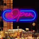 Open Neon Schild LED Open Neon Nachtlichter für Raumdekor Licht USB geöffnet Lampe Schlafzimmer Bier Bar Shop Kaffee Cafe Club Store Home Pub Restaurant Hotel Salon Business Geschenke