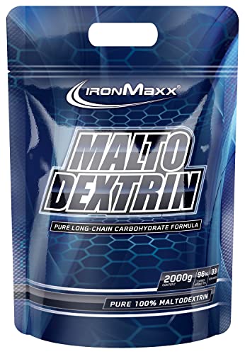 IronMaxx Maltodextrin neutraler Weight Gainer - 2000g | Hochwertiges Kohlenhydratpulver | Optimal zur Energieversorgung und Regeneration | Ideal für Sportler | Vegan und ohne Konservierungsstoffe