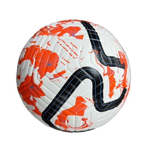 Generisch Kinder-Fußball – Nr. 5, Maschinengenähter PU-Fußball, Trainings- Und Wettkampfball Für Studentenclubs, Softcover-Sportfußball Für Training, Spielen, Junge-n, Mädchen – Orange