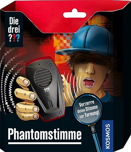 Die drei ??? Phantomstimme von KOSMOS, Aufnahmegerät mit Stimmenverzerrer, Detektivspielzeug, Detektiv Ausrüstung, Detektiv Set, Mitbringsel Kindergeburtstag, Geschenk für Kinder ab 8-12 Jahre