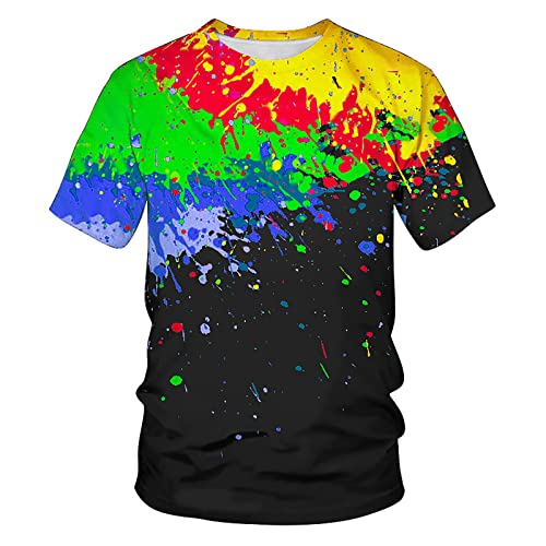 Kurzarm-T-Shirts mit 3D-Muster für Herren, lässige Grafik-T-Shirts Armband Reisen