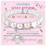 Shoppawhile Geschenk Einschulung Mädchen Schulkind 2024 Geschenke zur Einschulung Schulkind Armband Glücksbringer zum Schulanfang Geschenk für Einschulung Mädchen