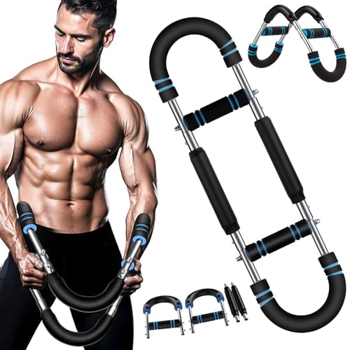 Twister-Armtrainer Verstellbares 66–110 Lb, U-Förmiger Brusttrainingsgerät, Twister-Armtrainer Abnehmbares, Tragbare Power Twister Stange, Startseite Brust Expander Für Schulter, Arm Und Brustübungen