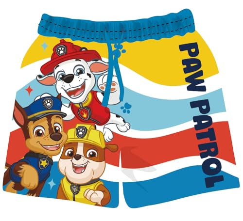 Paw Patrol/Batman Jungen Badehose Badeshorts Schwimmhose mit Elastischer Bund und EIN Netzfutter, Fast trocken Badeboxer Kinder (DE/NL/SE/PL, Alter, 4 Jahre, Regular, Blau)