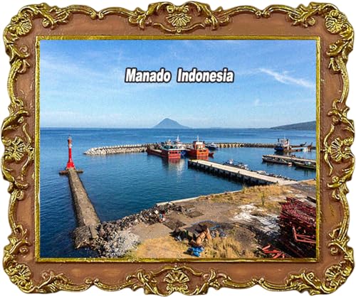 Manado Indonesien Tourist Souvenir Kühlschrankmagnet Kühlschrankdekoration Magnet