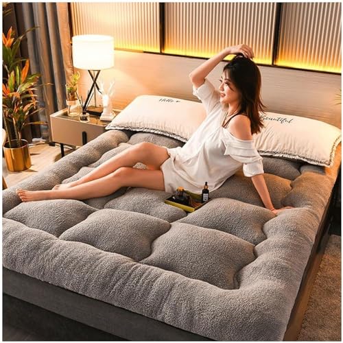 Doppelte Einstöckige Matratze Japanisch, Lammwolle-Matratze, Klappmatratze Für Studentenwohnheime, Futon-Matratze, Natürliche Tatami-Faltbettwäsche(A,90 * 200cm)