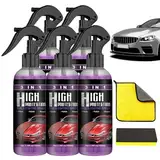 Turbo Shine Nexa, 2025 New Nexa Turbo Shine, 3 In 1 High Protection Quick Car Coating Spray, Easy To Use and Fast Drying (5 Set)