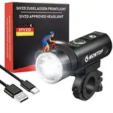 MONTOP StVZO Zugelassen Fahrradlichter, Licht Fahrrad, Super Hell Beleuchtung Fahrrad, Fahrrad Lampe LED Fahrrad Beleuchtungsset, Rennrad Licht, Bicycle Light, Fahrradbeleuchtung USB Aufladbar