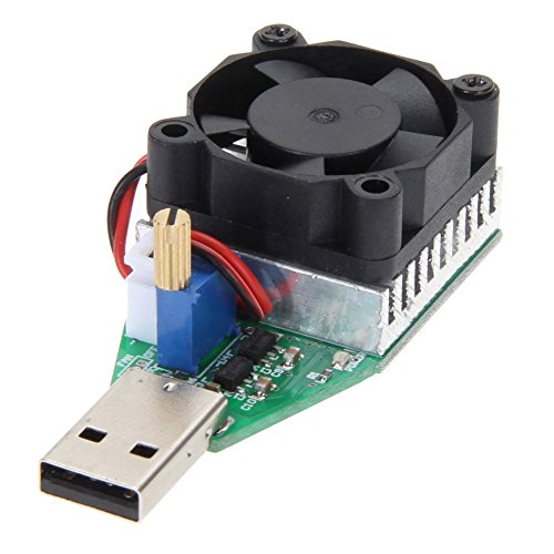 DollaTek Elektronischer Lastwiderstand USB Interface Entladung Batterie Test Kapazität 0.15-3A 15w mit Lüfter