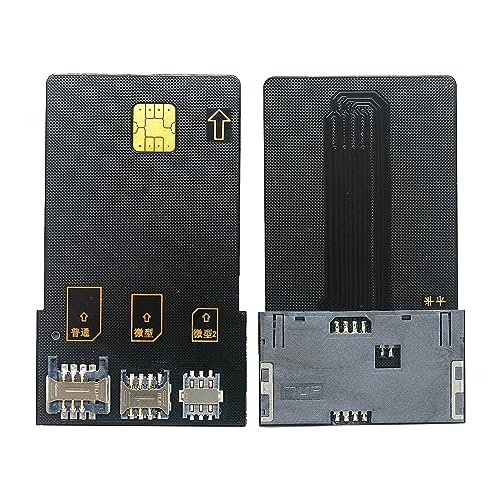 RAYCCI 4 in 1 Smart Card SIM-Karte Adapter für IC Karte, SIM-Karte mit 2FF 3FF 4FF Mini Micro Nano Größe