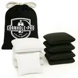 Offizielle Cornhole Bags | 4 Schwarze und 4 weiße Bags | Offizielle Größen | Premium Qualität | 100% Baumwolle | Wasserdicht | Amerikanisches Spiel | Outdoor Spiel | Freunde & Familie | OriginalCup®