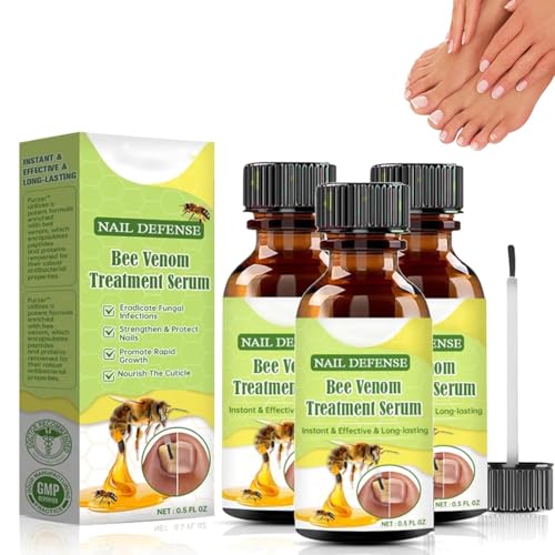 3 Stück Furzero Bienengift Nagelserum, Bienengift Nagelbehandlung Serum, Furzero Bienengift Behandlungsserum