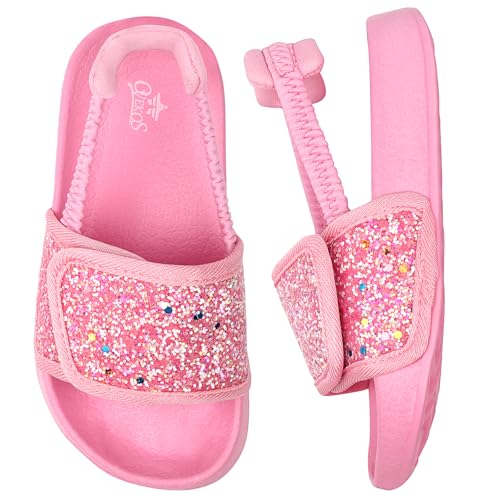 Dream QuanZhou Badelatschen Kinder Mädchen Badeschlappen Sommer Hausschuh Rutschfest und Leicht Strand Slippers Karikatur Dusch Badeschuhe Weiche Flache Strand Sandalen 31 Rosa