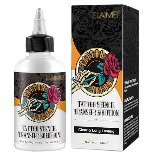 150ml Tattoo Transfer Gel, Tattoo Transfer Creme, Tattoo Stencil Gel für Transferpapier, Tattoo Transferseife, Tattoo Zubehör Set für Tattoo Künstler Anfänger, für Verstärkt Tattoo Farben