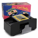 ZAKVOP Kartenmischmaschine Elektrische 2 Decks, Automatischer Kartenmischer für Spielkarten wie Pokerkarten, UNO-Kartenspiel und Blackjack, ideal für Familienfeiern und Reisen (Batteriebetrieben)