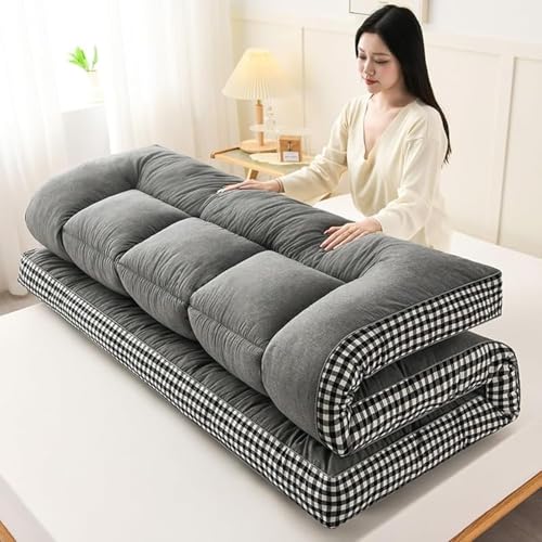 Tatami Matratze Faltbares Roll-Up Japanische Futon Matratze 140x200 Japanische Bodenmatratze Dicke Futon Matratze Dicke Tatami-Matte(D,1.5mx2m)