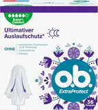 o.b. ExtraProtect Super + Comfort (36 Stück), Tampons für sehr starke Tage, Dynamic Fit Technologie & extra Schutzflügel für bis zu 100% Auslaufschutz während der Periode